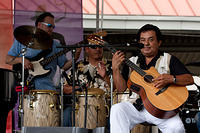 Julio Herrera on guitar