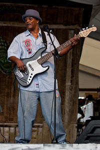 Chuck Bush on bass