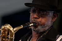 Roger Lewis on baritone sax