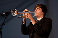 John Michael Bradford on trumpet