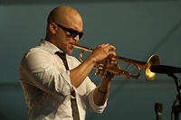 Irvin Mayfield on trumpet