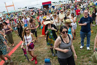 Jazz and Heritage Stage crowd