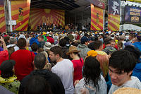 Acura Stage crowd waits for The Who