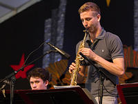 Scott Clemens on saxophone