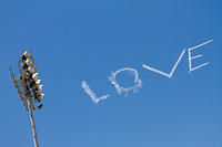 Skywriter spells "Love"