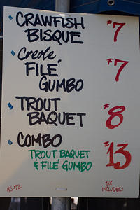 Baquet’s Li’l Dizzy’s Café menu