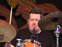 Doug Belote on drums