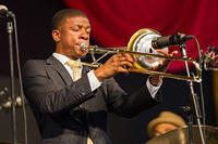 David L. Harris on trombone