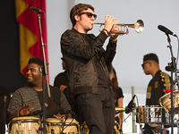 John Michael Bradford on trumpet