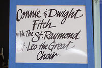 Connie and Dwight Fitch with the St. Raymond & St. Leo the Great Choir